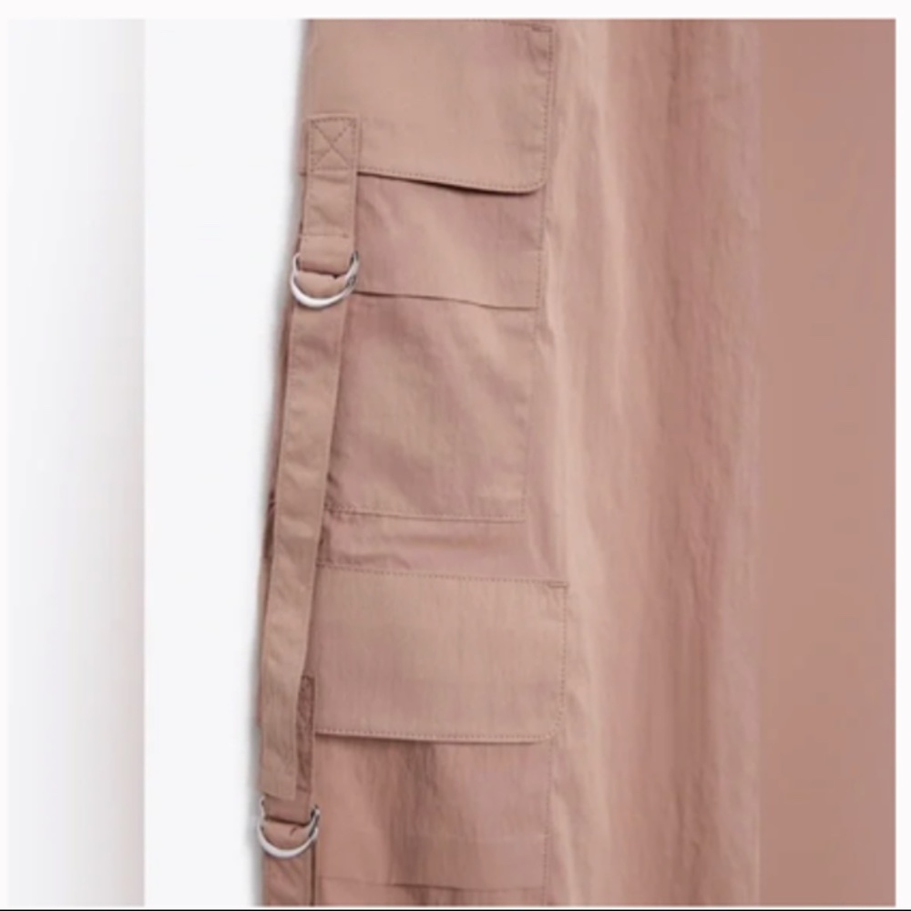 NYLON BLEND PARACHUTE PANTS - Picture 5 of 7